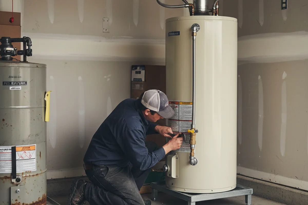Water heater and shutoff valve replacement in Beresford