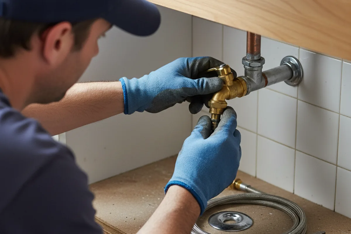 Shutoff valve and fitting work during Faucet and Fixture Repair in Beresford